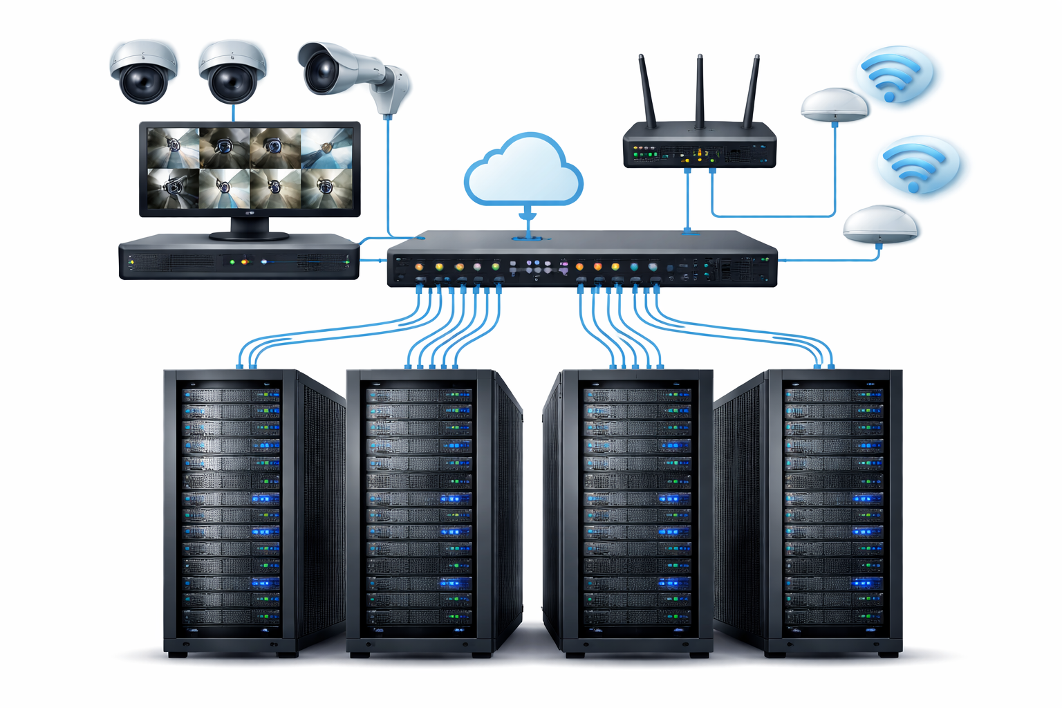 Server Network Switch WiFi